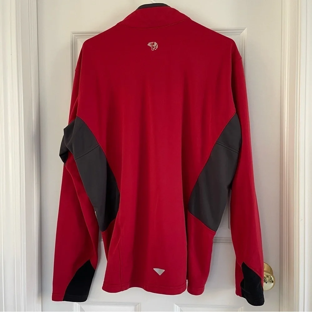 Mountain Hardwear Mens 1/4 Zip Red Pullover Size XL